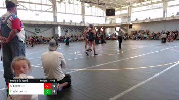 106 lbs Round 3 (6 Team) - Cailyn Whittier, Wisconsin Black vs Alexandria Evans, Charlies Angels Black