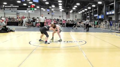 132 lbs Rr Rnd 2 - Richard Rogers, Indiana Outlaws Yellow - HSB vs Brady Slicker, GT Zilla - HSB