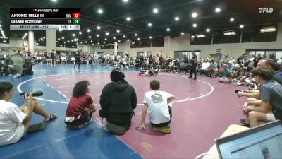 132 lbs 1st Place Match - Antonio Mills III, Roundtree Wrestling Academy vs Gianni Bottone, Charleston RTC