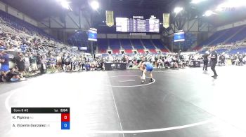 122 lbs Cons 8 #2 - Kira Pipkins, New Jersey vs Angelica P. Vicente Gonzalez, US Territory