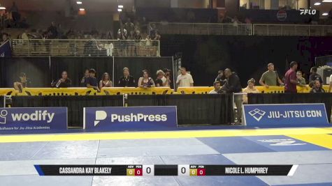 Nicole L. Humphrey vs Cassandra Kay Blakely 2026 Pan Jiu Jitsu IBJJF Championship