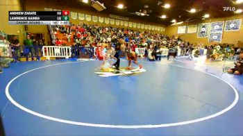 165 lbs Champ. Round 1 - Lawrence Gaines, Crespi vs Andrew Zarate, Hueneme