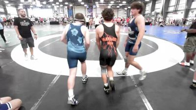 145 lbs Rr Rnd 3 - James Sievers, MF Army vs Luke Evans, Blue Wave