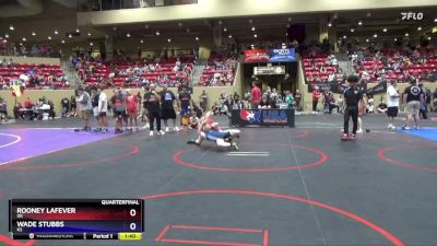 114 lbs Quarterfinal - Rooney LaFever, OK vs Wade Stubbs, KS