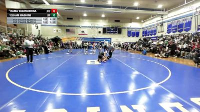 106 lbs 1st Place Match - Elham Hashimi, Livermore vs Rama Valencerina, John F Kennedy -Fremont