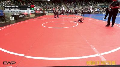 40 lbs Final - Bryken Dougan, Immortal Athletics WC vs Olive Yang-Elson, Summit Wrestling Academy