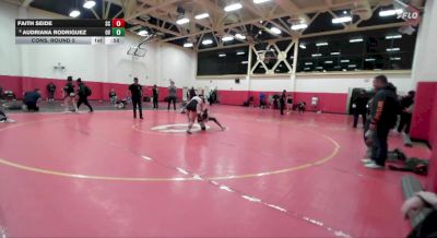 110 lbs Cons. Round 5 - Faith Seide, San Clemente vs Audriana Rodriguez, Orange Vista