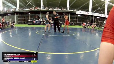 121 lbs Placement Matches (8 Team) - McKenna Wilson, Oklahoma vs Meredith Greenslade, Ohio