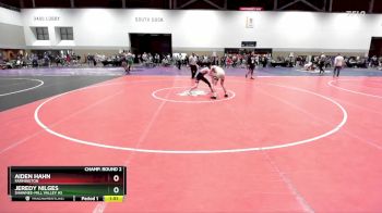 106 lbs Champ. Round 2 - Jeredy Nilges, Shawnee-Mill Valley HS vs Aiden Hahn, Farmington