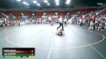 56 lbs Semifinal - Levi Kaufman, Roundtree WA vs Mazin Hmidan, Donahue Wrestling Academy