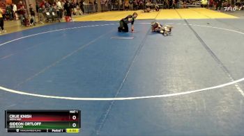 61 lbs Quarterfinal - Gideon Ortloff, Deer River vs Crue Knish, WEM/JWP