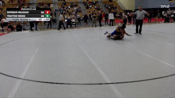 133 lbs Cons. Round 4 - Trayton Weiss, Augustana vs Esteban Delgado, Harper CC