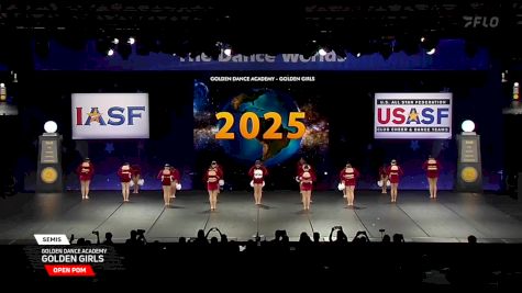Golden Dance Academy - Golden Girls [2025 Open Pom Semis] 2025 The Dance Worlds