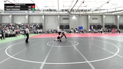 150 lbs Round Of 16 - Anthony Caisse, East Lyme/Norwich Tech vs Riley Storozuk, East Hartford