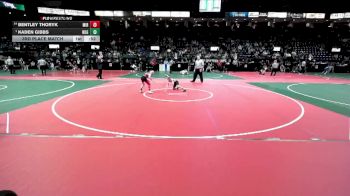 70 lbs 3rd Place Match - Bentley Thoryk, MIRA vs Kaden Gibbs, ROGA