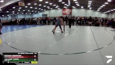 126 lbs Cons. Round 6 - Nathan Heineman, Poquoson Athletic Association vs Zachary Capps, Nova WC