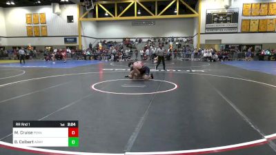 285A lbs Rr Rnd 1 - Matthew Cruise, Penn vs Brady Colbert, Army West Point