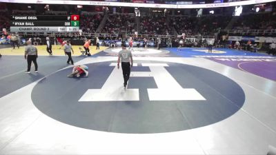 I-138 lbs Champ. Round 2 - Shane Degl, Iona Prep vs Ryan Ball, Somers