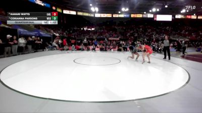 105 lbs Quarterfinal - Corianna Parsons, Weiser vs Kanani Watts, Eagle