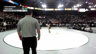 3A 150 lbs 1st Place Match - Zach David, St. Maries vs Jace Waggoner, Tri-Valley