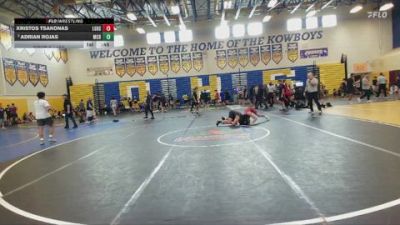126 lbs Cons. Round 3 - Adrian Rojas, Miami Christian vs Xristos Tsakonas, Lake Gibson High School