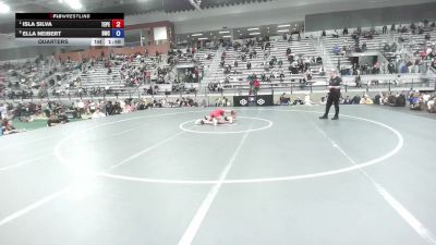 49 kg Quarters - Isla Silva, Team Pennsylvania vs Ella Neibert, Braves Wrestling Club