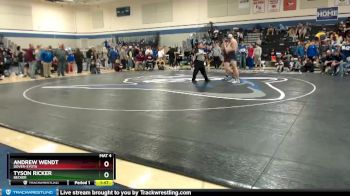 182 lbs Quarterfinal - Tyson Ricker, Becker vs Andrew Wendt, Dover-Eyota