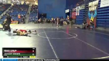 132 lbs Cons. Round 5 - Brady Conlin, Lake Highland Prep vs Anthony Aniciete, SLAM