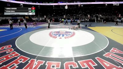 I-138 lbs Cons. Semi - Ryan Ball, Somers vs Greg Green, Shenendehowa