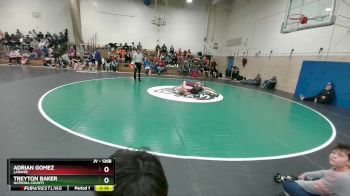 126B Cons. Round 3 - Treyton Baker, Natrona County vs Adrian Gomez, Laramie