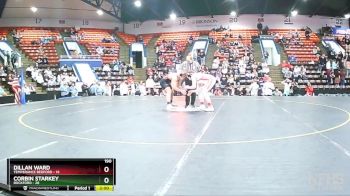 190 lbs Quarterfinals (8 Team) - Corbin Starkey, Rockford vs Dillan Ward, Temperance Bedford