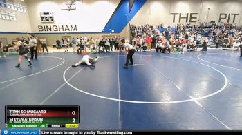 120 lbs Champ. Round 1 - Titan Schaugaard, Jordan Junior Wrestling vs Steven Atkinson, GC Junior Wrestling Club