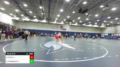 285 lbs Round Of 32 - Albert Ortiz, Bridgewater vs Aidan Sweetman, Norwich