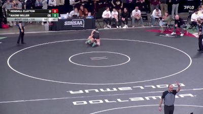 135 lbs Cons. Round 3 - Kendall Clayton, Brandon Valley vs Naomi Miller, Clark/Willow Lake