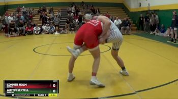 157 lbs Cons. Semi - Conner Holm, ELYRIA vs Austin Sertell, FINDLAY