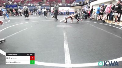 80 lbs Quarterfinal - Nathan Cruz, Scrap Yard Training vs Gus Camarillo, Standfast OKC