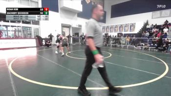 132 lbs Champ. Round 1 - Noah Kim, Canyon vs Zackery Dickison, Pacifica (GG)