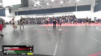 93-97 lbs Round 2 - Ila Shermak, Reverence Grappling vs Gabriella Fodera, Poway Elite