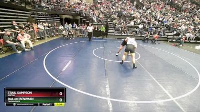 215 lbs Champ. Round 1 - Trail Sampson, Uintah vs Dallin Bowman, Timpanogos