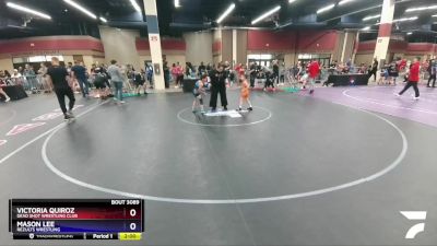 63 lbs Round 3 - Victoria Quiroz, Dead Shot Wrestling Club vs Mason Lee, ReZults Wrestling