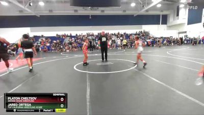 63 lbs Semifinal - Platon Cheltsov, Savage House Wrestling vs Jared Ortega, TUF California Wrestling Acade