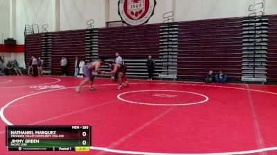 285 lbs Cons. Round 2 - Nathaniel Marquez, Treasure Valley Community College vs Jimmy Green, Pacific (OR)