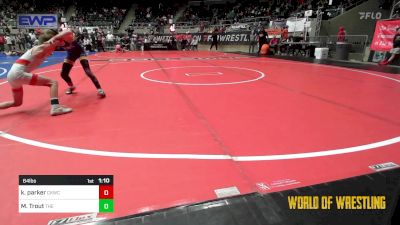 64 lbs Round Of 32 - Kamdynn Parker, Chaparral Kids Wrestling Club vs Miles Trout, The Best Wrestler