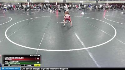 98 lbs Cons. Round 3 - Walker Borkovec, Wisconsin vs Kai Jacobson, Sparta Wrestling Club