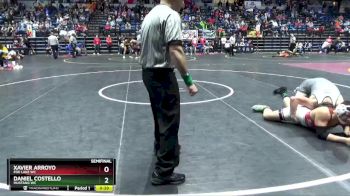 164 lbs Semifinal - Xavier Arroyo, Fox Lake WC vs Daniel Costello, Mustang WC