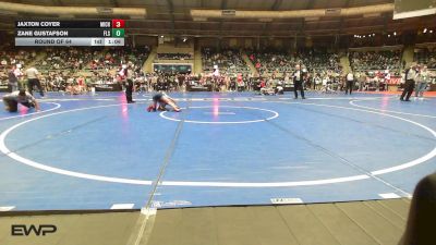 80 lbs Round Of 64 - Jaxton Coyer, Michigan West vs Zane Gustafson, Florida Scorpions