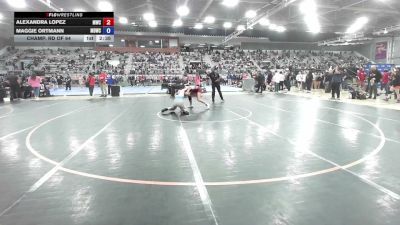 65 kg Champ. Rd Of 64 - Alexandra Lopez, Menlo Wrestling Club vs Maggie Ortmann, Missouri Baptist Wrestling Club