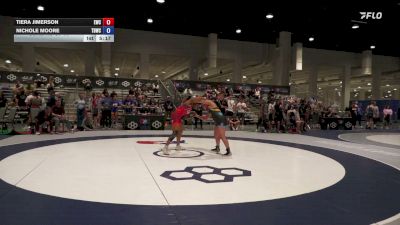 68 kg Cons. Rd Of 16 - Tiera Jimerson, Eagle Wrestling Club vs Nichole Moore, Tiger Den Wrestling Club
