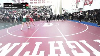 126 lbs Consi Of 8 #2 - Lola Miller, Milford vs Hailey Bornstein, Billerica