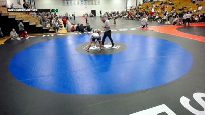 141 lbs Cons. Semi - Koen Huepenbecker, Indiana Tech vs Cole McKinley, Lourdes